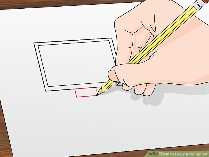 728x546 How To Draw A Computer 12 Steps (With Pictures)