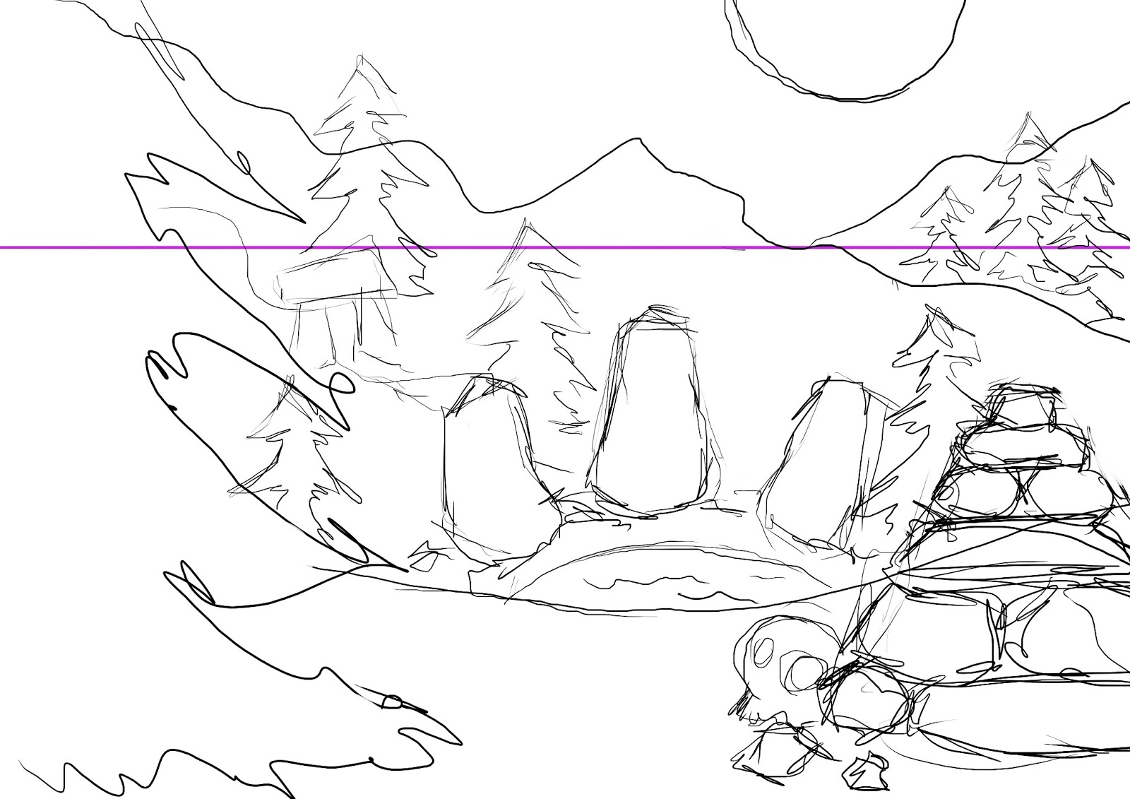 1600x1131 Drawing For Games 2 Environment Concept Art Process Drawing