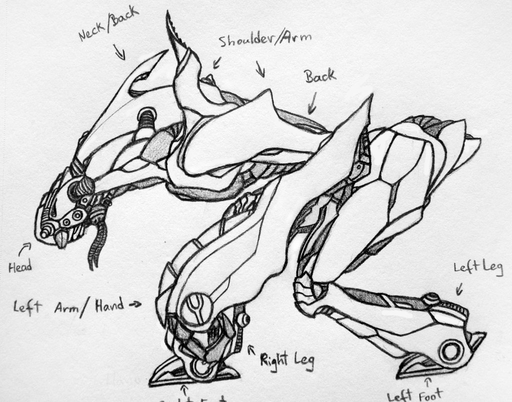 1024x805 Robot Concept Drawing