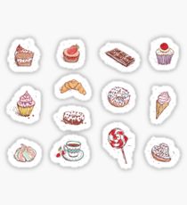 210x230 Confectionery Drawing Stickers Redbubble