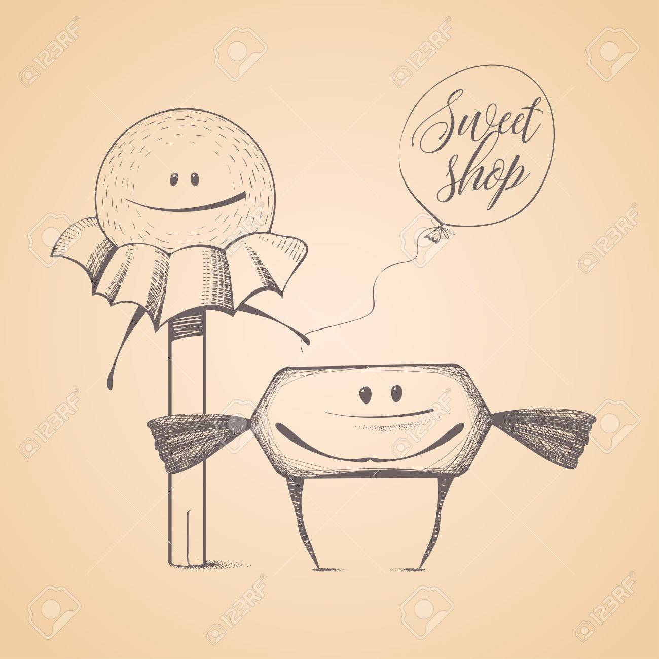 1300x1300 Drawn Shop Confectionery Shop