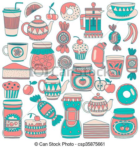 450x470 Images For Confectionery Or Coffee Shop Hand Drawn Images Clip Art