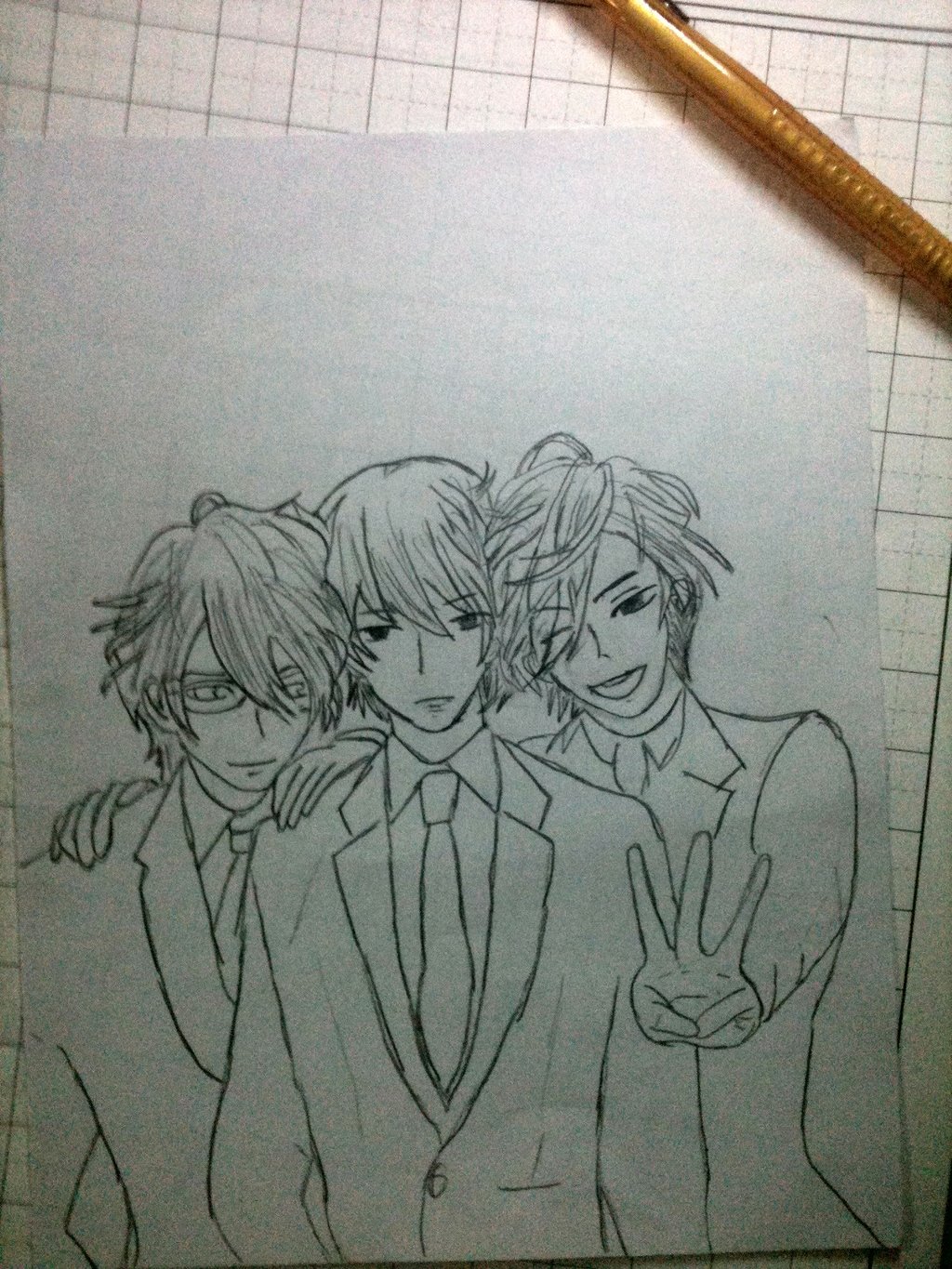 1024x1365 Brothers Conflict Asahina's Triplets By Ootakumin