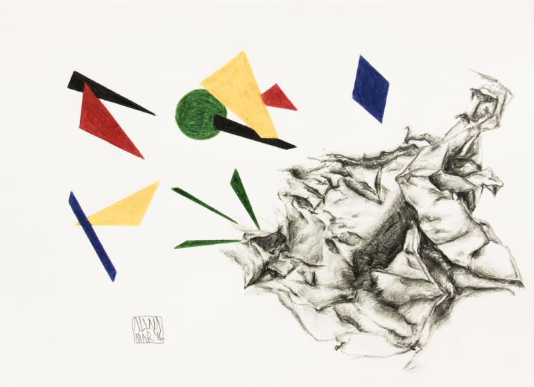 770x558 Saatchi Art The Conflict Drawing By Alina Mar