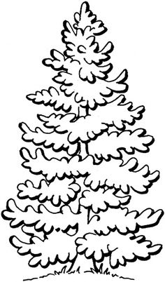236x402 Tree Silhouettes Clip Art