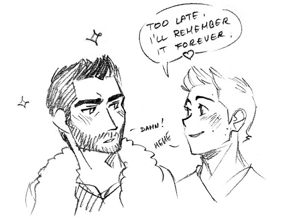 575x441 Drawings Teen Wolf Sterek Android!stiles Mechanic!derek Wireless