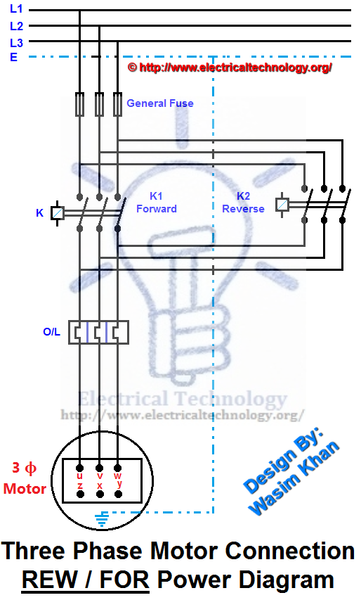 514x853 Rev For Three Phase Motor Connection Power And Control Diagrams