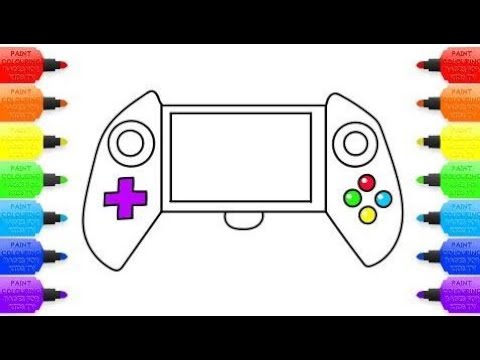 480x360 How To Draw Portable Gaming Console Children Art Colors
