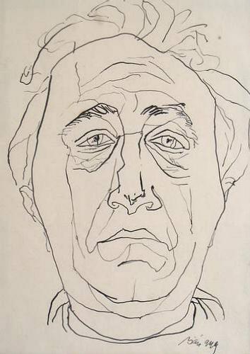 354x500 Continuous Line, Blind Contour, And Contour Line Drawing113