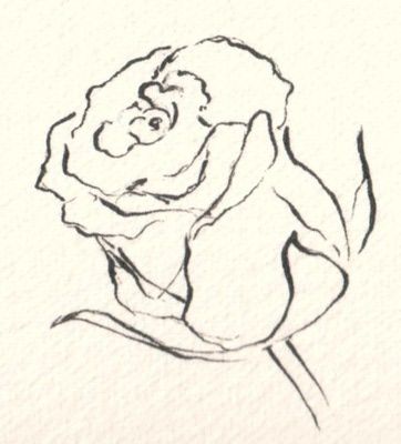 362x400 How Do You Draw Flowers Flower, Rose Drawings And Drawings