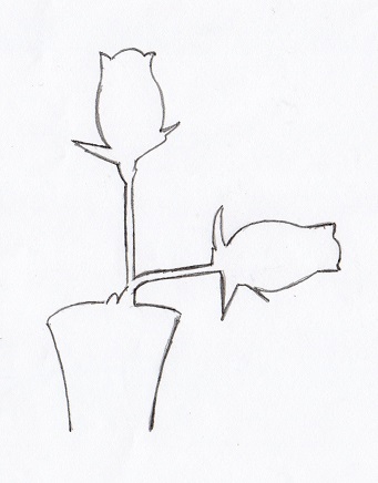 341x436 Contour Drawing