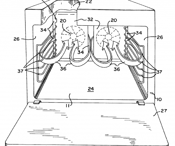 600x500 Preferential Rotatable And Patent Drawing Patent Us Rotisserie
