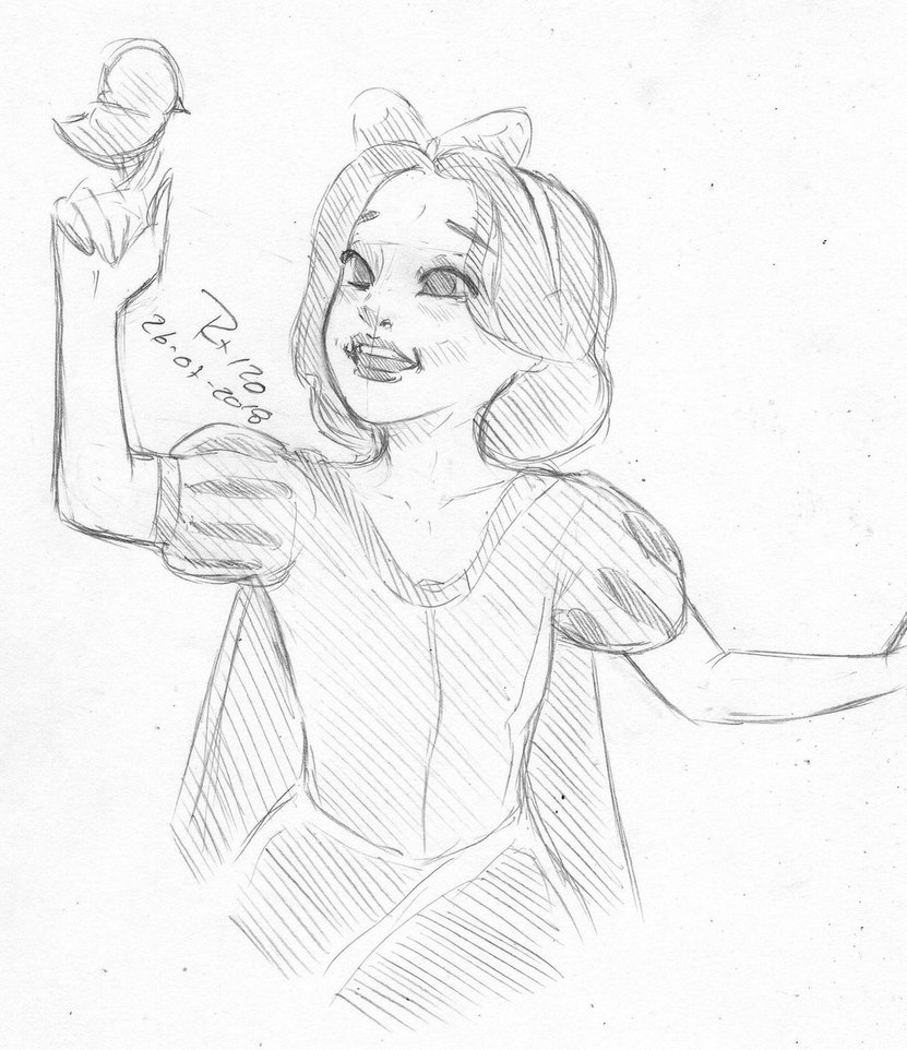 831x962 Snow White Sketch By Renox120