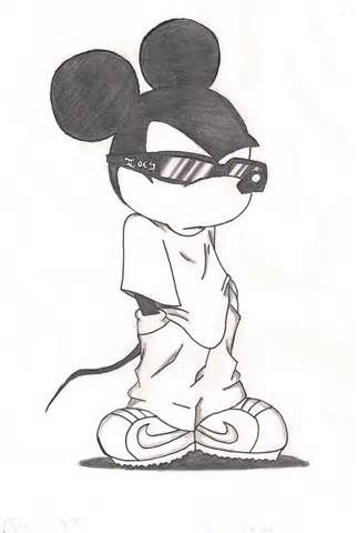 323x480 Mickey Mouse Gangster Drawings Gangster Mickey(12810) Photo