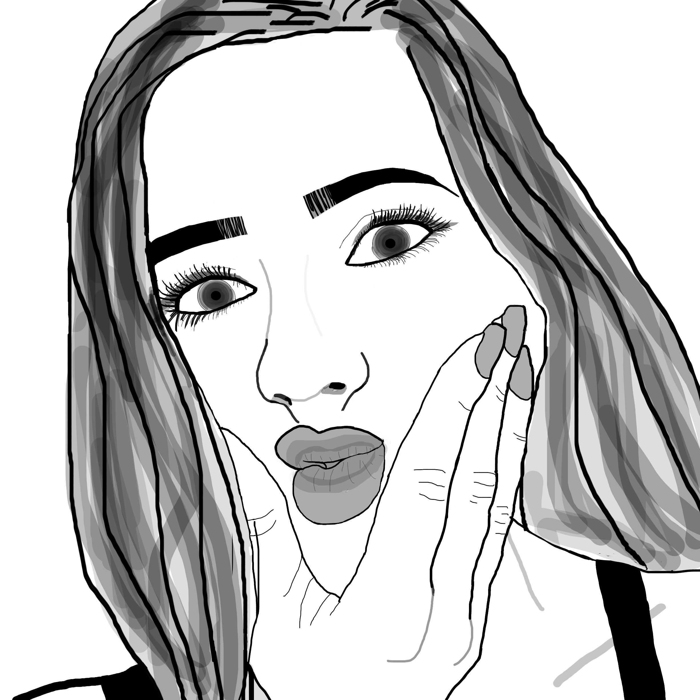 2448x2448 Drawings Drawing Ideas Tumblr Girl Drawings Best Of Tumblr Girl