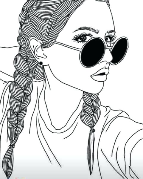 480x599 Cool Drawings Of Girls