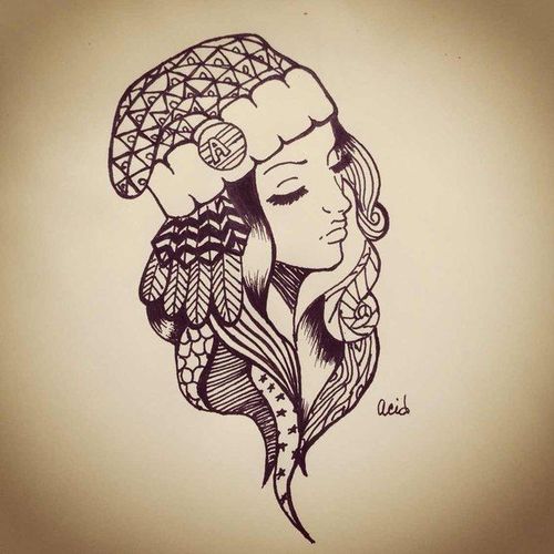 500x500 Cool Girl Drawing Shared By Slezia On We Heart It
