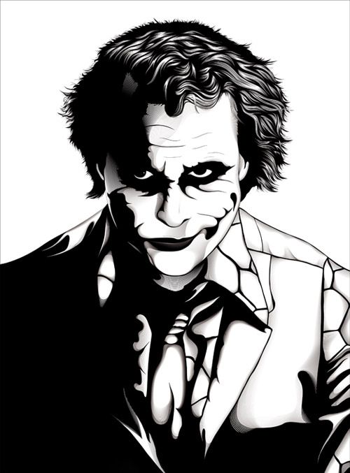500x677 The Joker Artwork Stencil Joker, Artwork And Joker