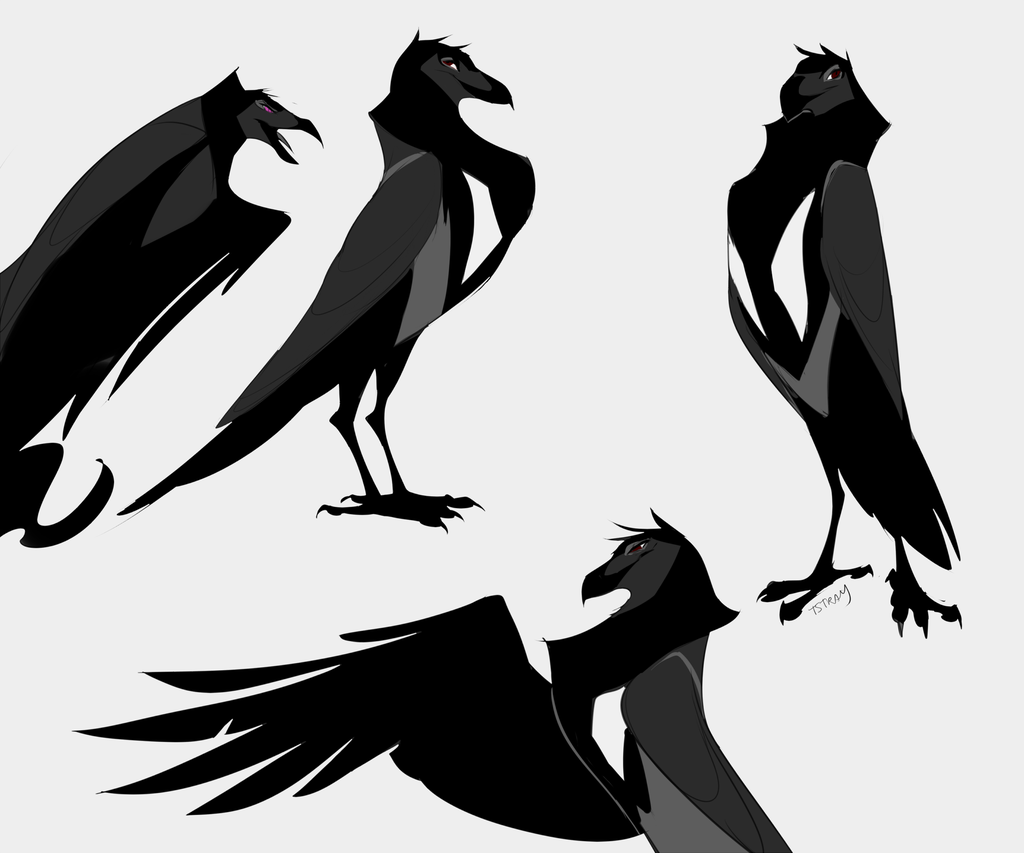 1024x853 Sebastian The Raven By Edheloth