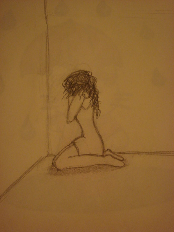 600x800 Girl In Corner Crying By Fierylibra