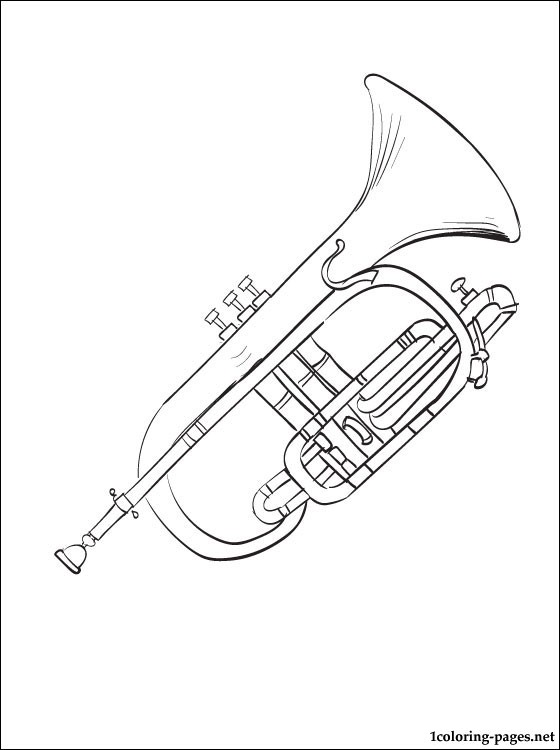 560x750 Cornet Coloring Page Coloring Pages