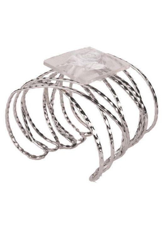 516x723 Sterling Silver Cuff Corsage Bracelet Diamond Pattern Prom