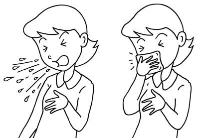 397x277 Covered Clipart Cough ~ Frames ~ Illustrations ~ Hd Images ~ Photo