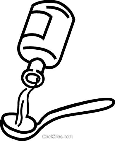 393x480 Cough Medicine Royalty Free Vector Clip Art Illustration Vc041427