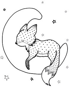 232x300 Moon And Stars Drawings