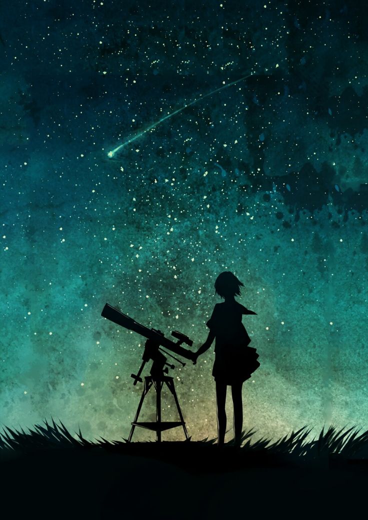 736x1040 Collection Of Girl Looking At The Stars Drawing High Quality