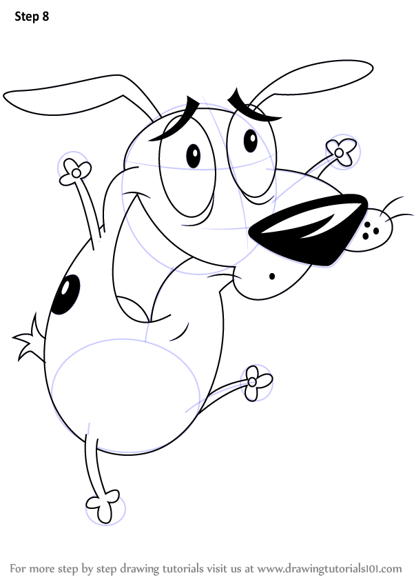601x844 Learn How To Draw Courage From Courage The Cowardly Dog (Courage