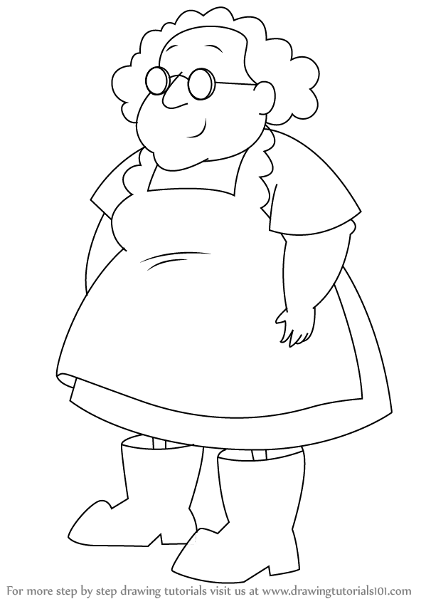 599x848 Learn How To Draw Muriel Bagge From Courage The Cowardly Dog