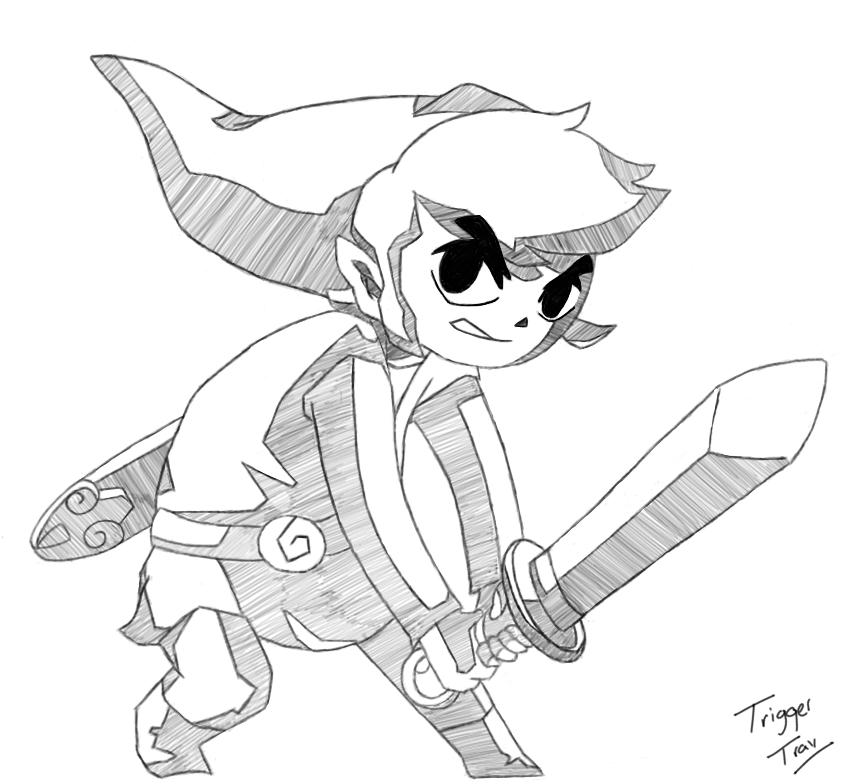 853x783 The Legend Of Zelda A Hero's Courage By Triggertrav