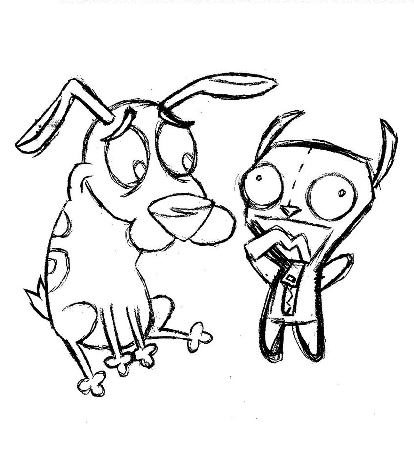 848x941 Courage And Gir Doodle 1 By Stellasstar
