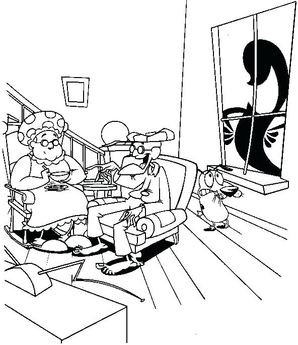 592x685 Courage The Cowardly Dog Coloring Pages Children Coloring Courage
