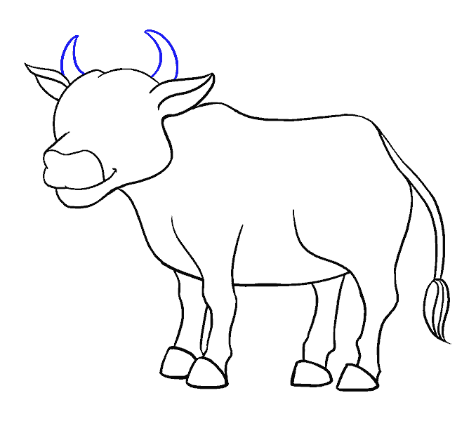 678x600 How To Draw A Cartoon Cow In A Few Easy Steps Easy Drawing Guides