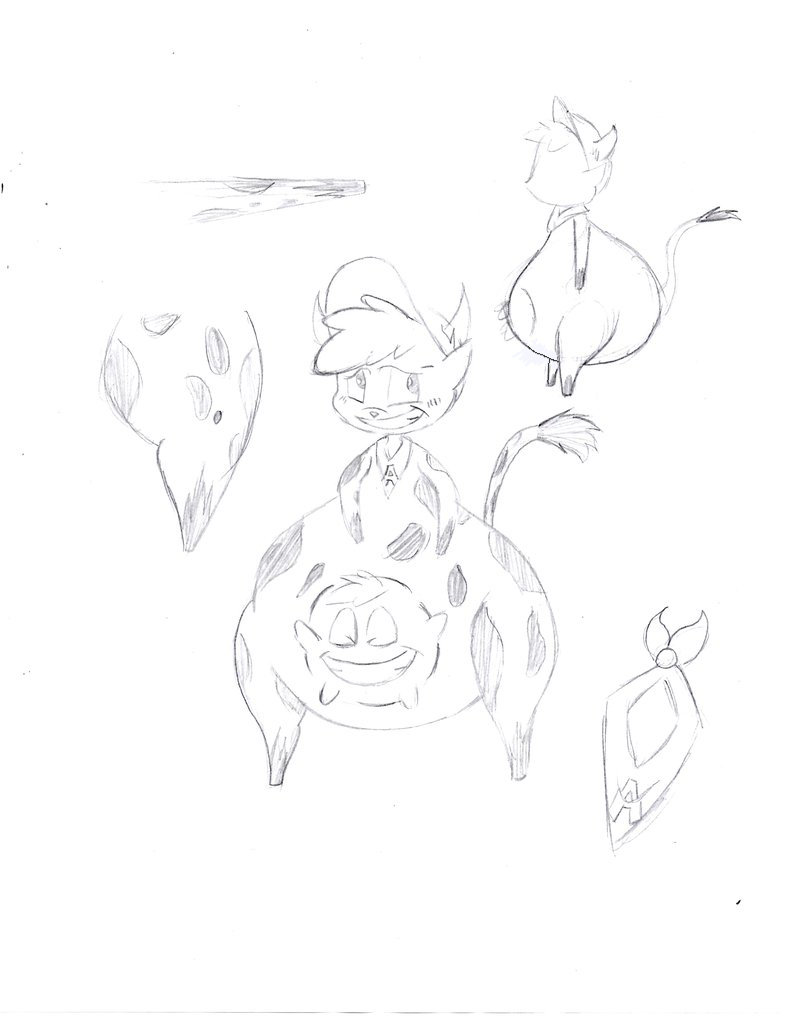 786x1017 Alvin The Chipmunk Cow Hybrid And Caelan The Udder By Arkhamfrost