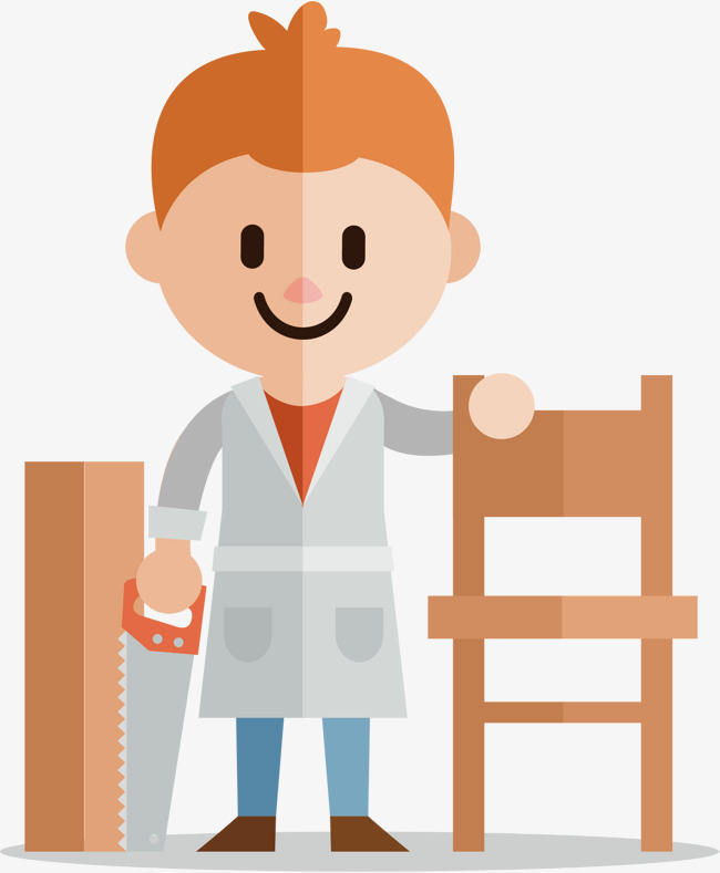 650x789 Craftsman Vector, Craftsman, Portrait, Cartoon Hand Drawing Png