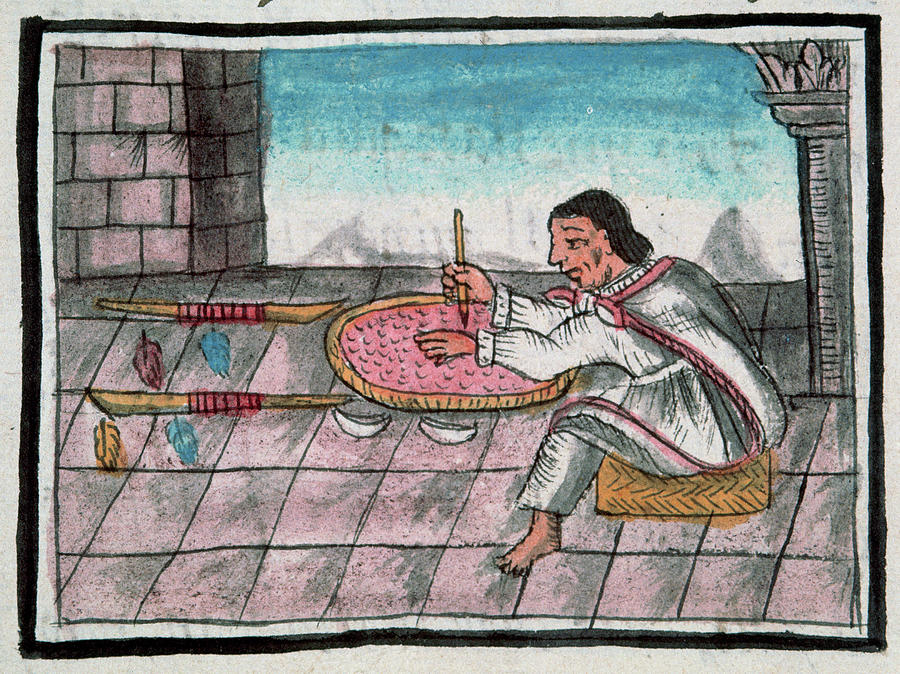 900x674 Mexico Aztec Craftsman Drawing By Granger