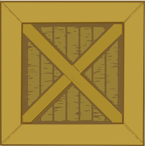 496x500 Front Of A Typical Packing Crate Vector Image Public Domain Vectors