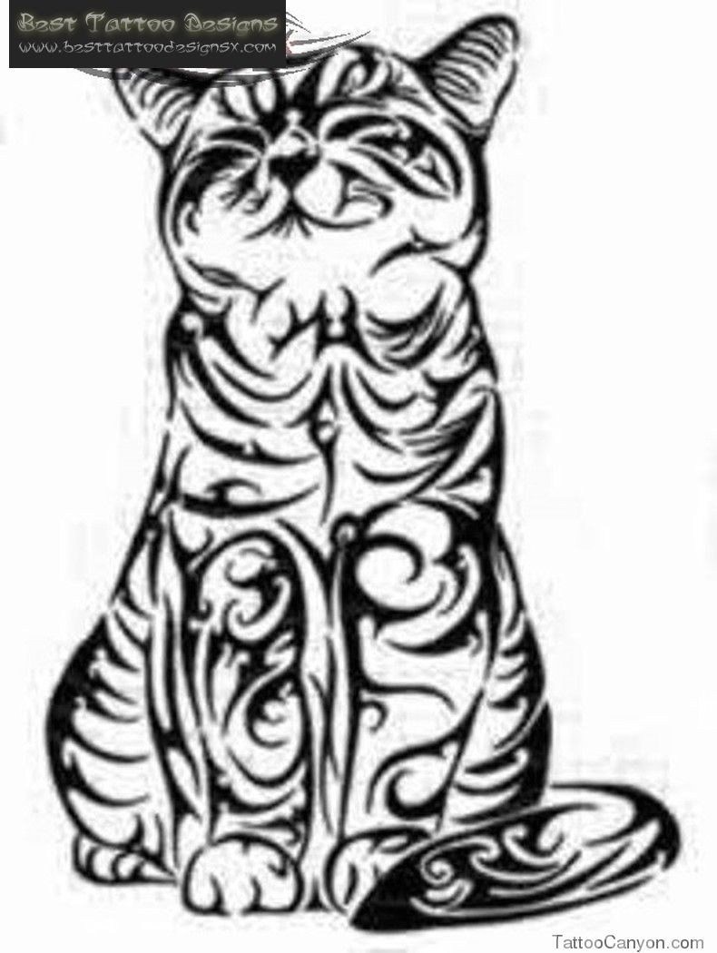 790x1050 Celtic Cat Tattoo Designs Download Cat Tattoos Best Tattoos