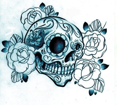 400x357 Sugar Skull Crazy For Tattoos Something To Pin About