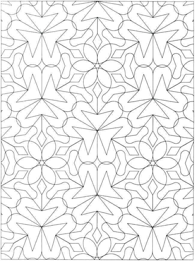 650x870 Geometry Coloring Pages Geometric Coloring Book Packed
