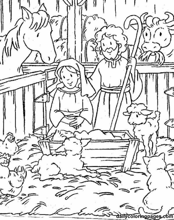 600x757 Nativity Creche Scenes, 15, To Print For Free And Color And Maybe