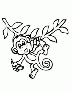 236x305 Swinging Monkey Cartoon