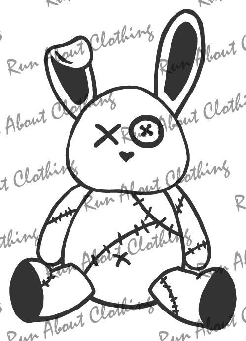 499x693 Voodoo Bunny Svg Dxf Eps Png Digital Download