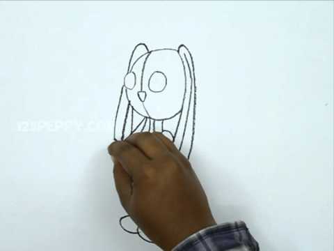 480x360 How To Draw A Halloween Creepy Bunny
