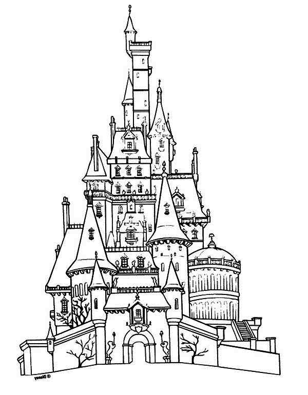 Creepy Castle Drawing
