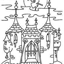 220x220 Haunted Houses Coloring Pages