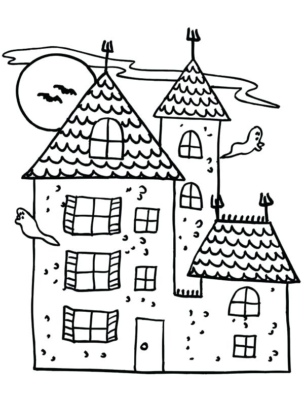 600x776 House Coloring Page Free Printable Coloring Pages Plus Free